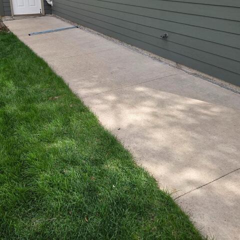 Sunken Concrete Repair in Mason City, IA - Before Photo