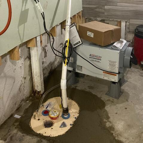 Sump Pump Secured in Wahpeton, ND - After Photo