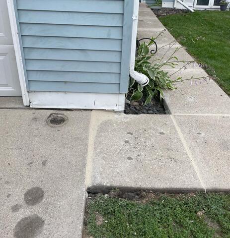 Sunken Concrete Walkway Leveled in Wahpeton, ND - After Photo