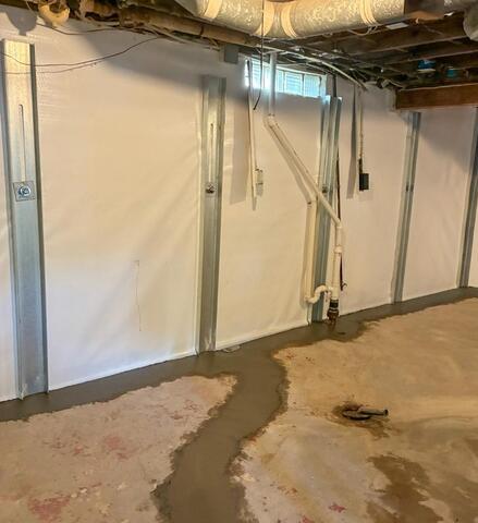 Charles City, IA, Basement Repaired and Waterproofed - After Photo