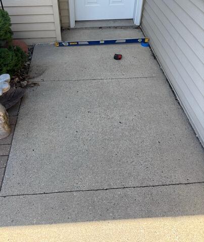 Concrete Problems Addressed in Fergus Falls, MN - Before Photo