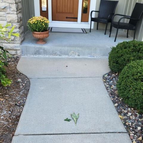 Uneven Walkway Leveling in Woodbury, MN - Before Photo