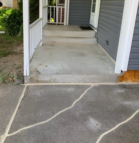 Sunken Porch Lifted in Blaine, MN - After Photo