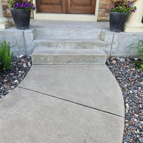 Concrete Slab Sink Repair in Maple Grove, MN - Before Photo