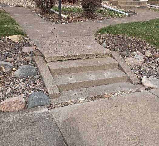 Sunken Step and Walkway Lifted in Hudson, WI - After Photo