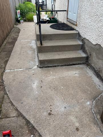 Sunken Walkway Repair in Minneapolis, MN - Before Photo