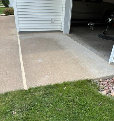 Sunken Driveway Leveling in Eau Claire, WI - After Photo
