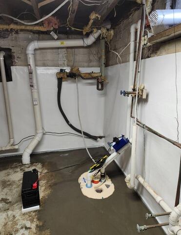 Basement Water Leaks in Grand Meadow, MN Waterproofed - After Photo
