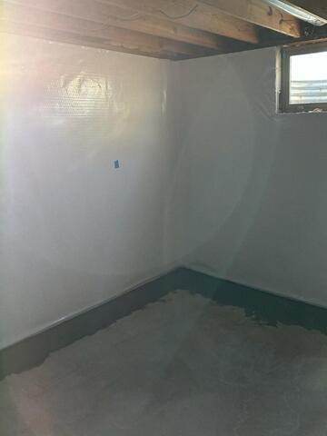 Wet Basement Repair in Harpers Ferry, IA - After Photo