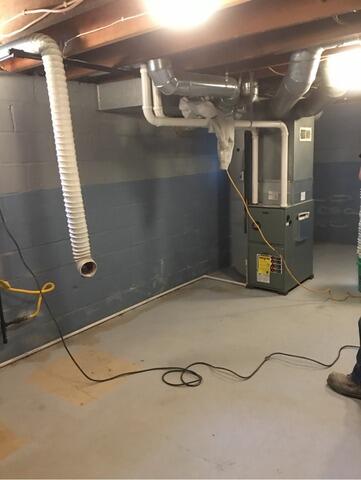 Leaky Basement Repair in Eau Claire, WI - Before Photo