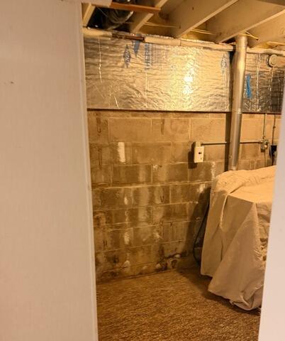 Leaky Basement Waterproofing in Minneapolis, MN - Before Photo