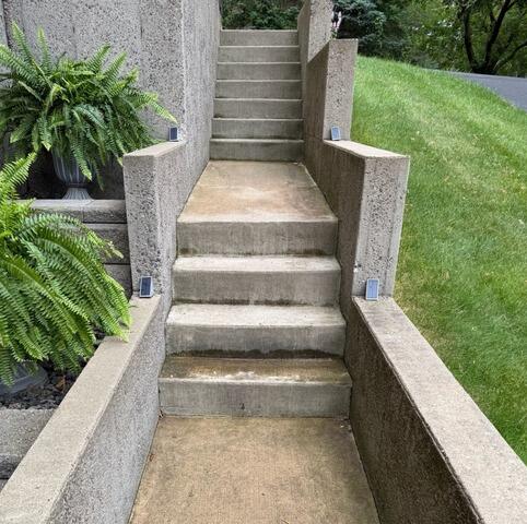 Uneven Concrete Leveling in Eau Claire, WI - Before Photo