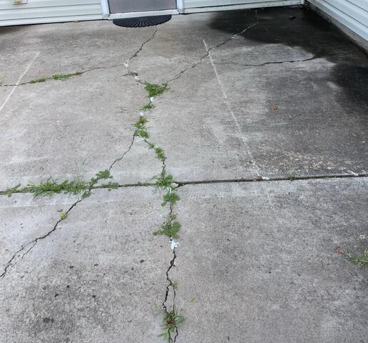 Nelson, WI, Damaged and Sinking Patio Repaired - Before Photo