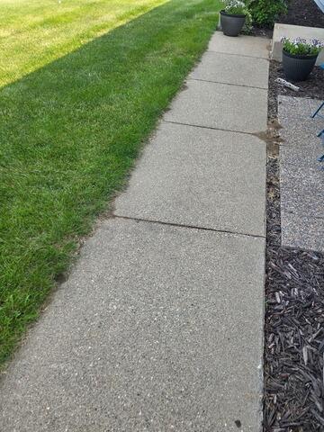 Sinking Walkway Leveling in Apple Valley, MN - Before Photo