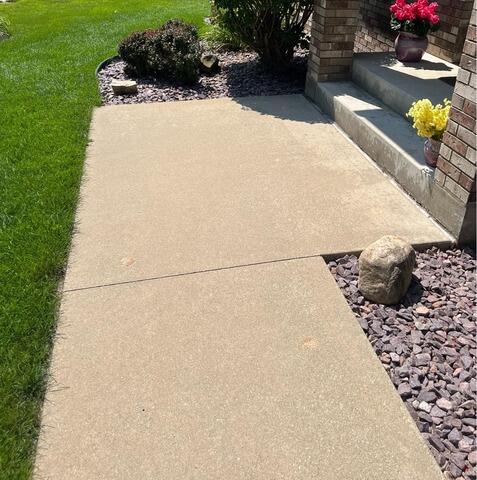 Walkway and Driveway Concrete Repair in Rochester, MN - Before Photo