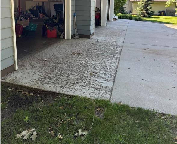 Driveway Repair Completed in Brainerd, MN - Before Photo