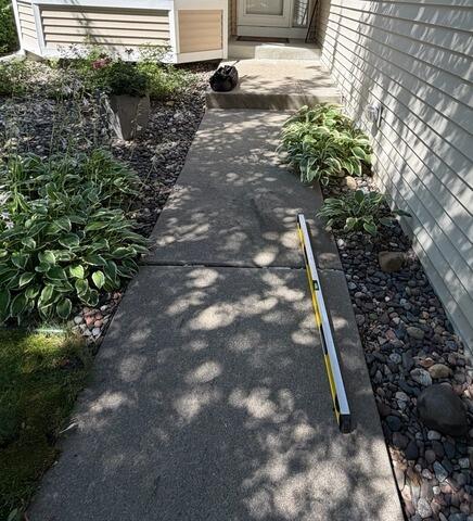 Bloomington, MN Concrete Walkway Repair - Before Photo