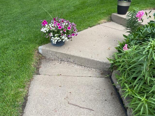 Uneven Walkway Leveling and Repair in Brooklyn Park, MN - Before Photo