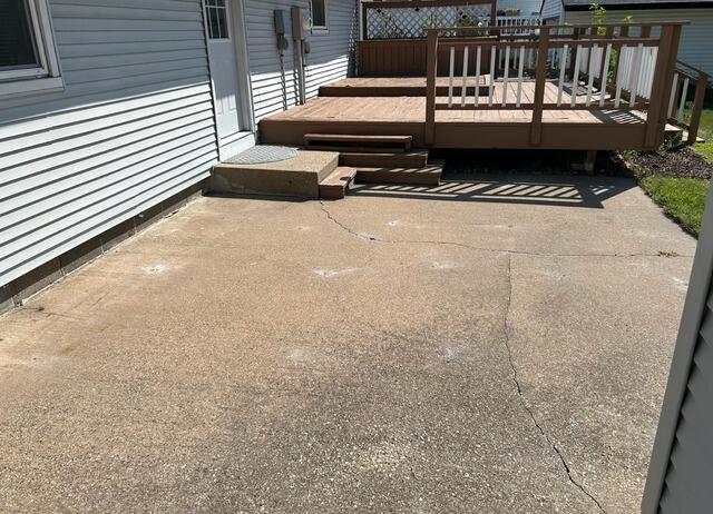 Sinking Concrete Patio Repair in Onalaska, WI - After Photo