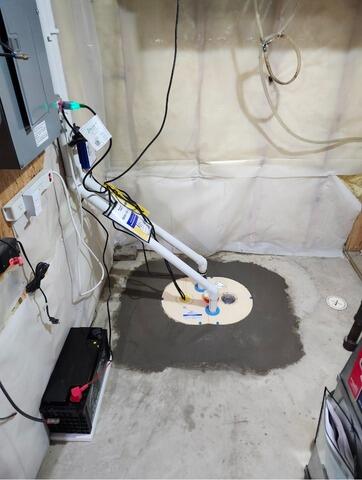 New Sump System Replacement in Stewartville, MN - After Photo