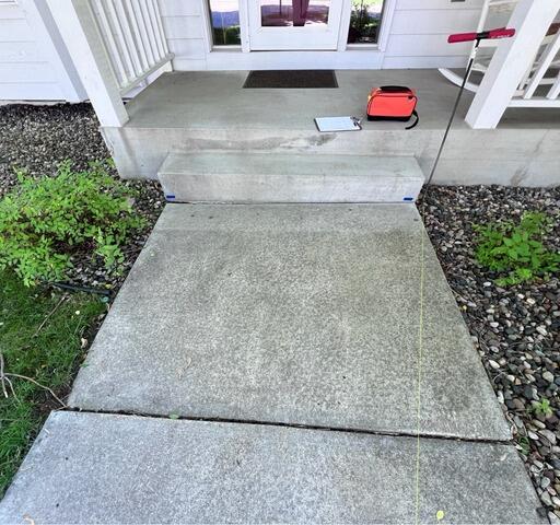 Uneven Walkway Leveling with PolyLevel in St Paul, MN - Before Photo