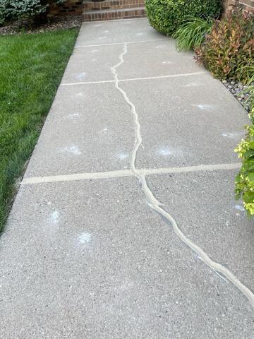 Grand Forks, ND, Lowering Front Walkway Lifted - After Photo