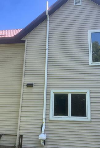 High Radon Levels Lowered in Lawler, IA - After Photo
