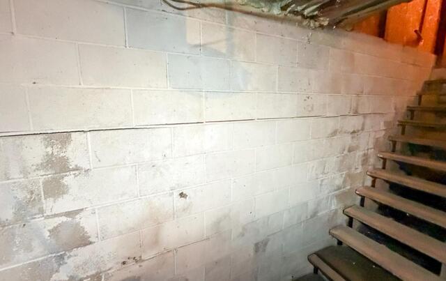 Cresco, IA, Cracked and Separating Foundation Repaired - Before Photo