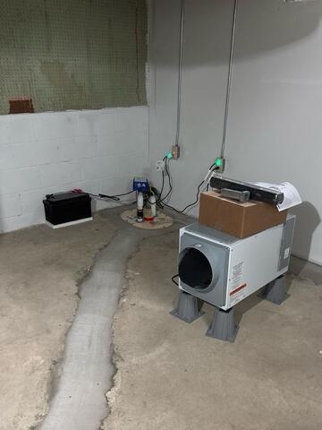 Leaky Basement Waterproofed in Fayette, IA - After Photo