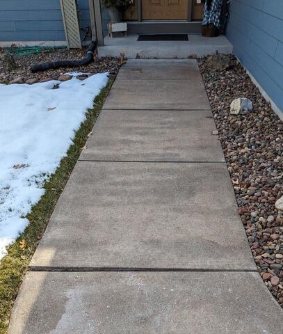 PolyLevel Concrete Raising in Eau Claire, WI - Before Photo