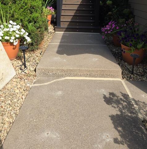 Settling Concrete Repair in Maple Grove, MN - After Photo