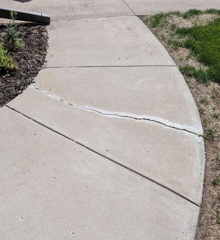 NexusPro Crack Sealant in Bemidji, MN - Before Photo