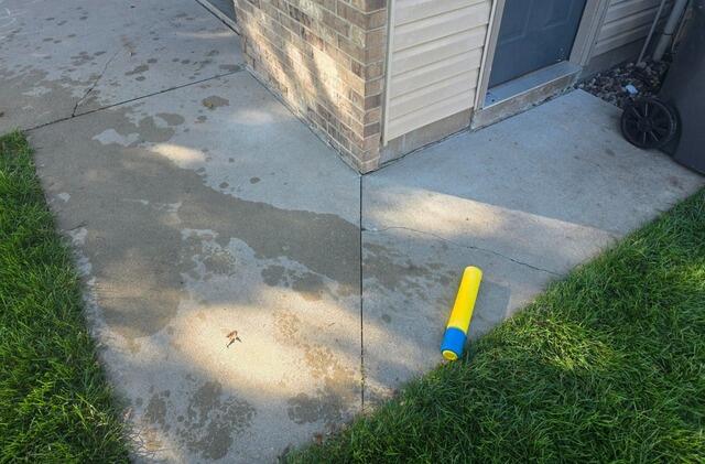 Settling Walkway Lifted in Rochester, MN - Before Photo