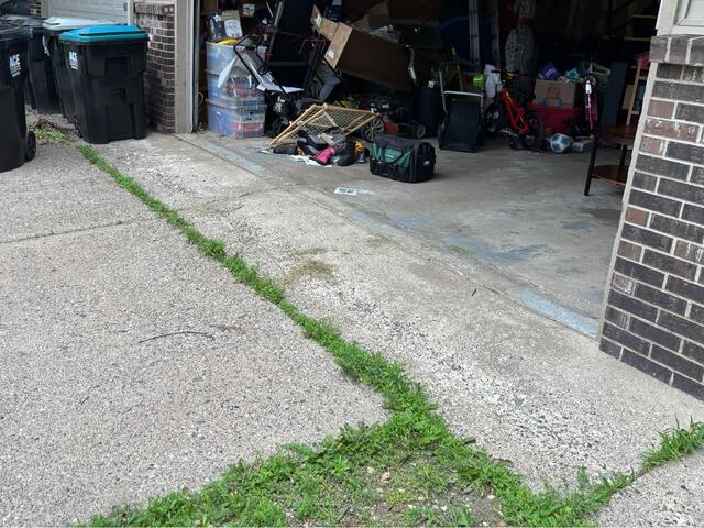 Garage Apron Repair in Coon Rapids, MN - Before Photo