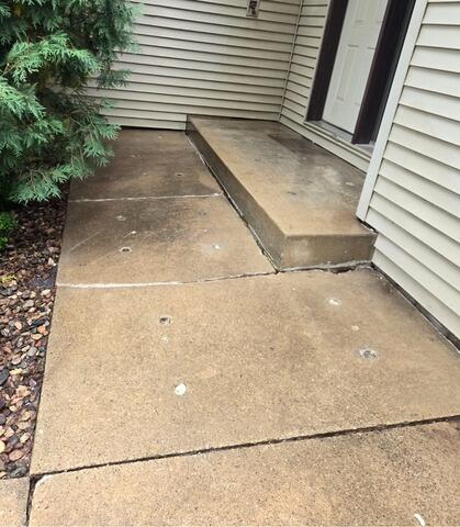 Concrete Walkway Repair in Rochester, MN - Before Photo