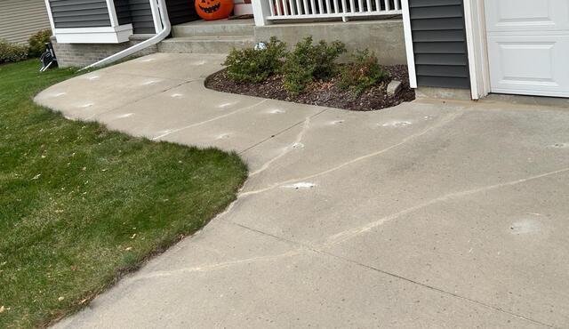 Sinking Walkway in Rochester, MN, Lifted and Leveled - After Photo