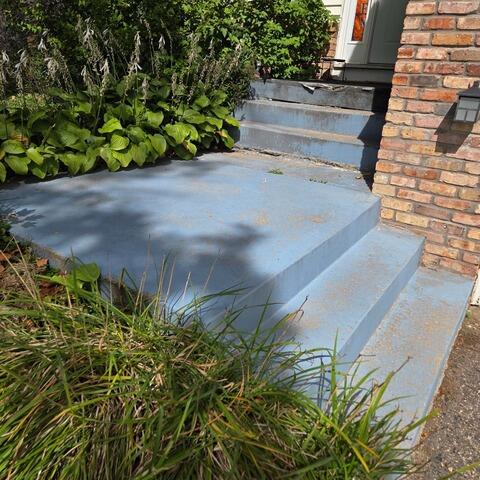 Concrete Step Leveling in Bloomington, MN - Before Photo