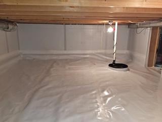 Crawl Space Transformed in New Lisbon, WI