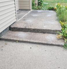 Sunken Stoop Lifted in Prairie Du Chien, WI