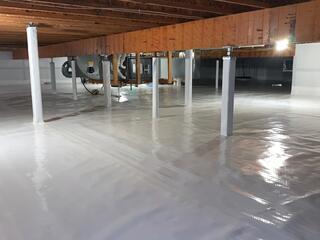 Crawl Space Before and After in New Lisbon, WI