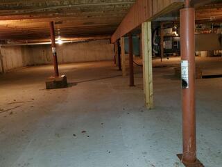 Crawl Space Before and After in New Lisbon, WI