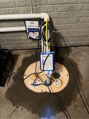 Leaking Basement Saves with TripleSafe in Osage, WI