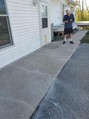 Sinking Walkway in Pelican Rapids, MN Gets Lifted