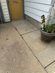 Sinking Sidewalk Lifted in Lake Crystal, MN