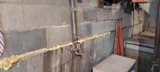 Bowing Wall Straightened in Russell, MN
