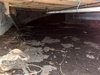 Wet, Musty Crawl Space Encapsulated in Goodridge, MN