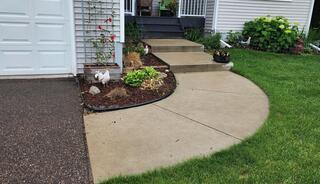 Hanover, MN, Sunken Stairs and Walkway Lifted