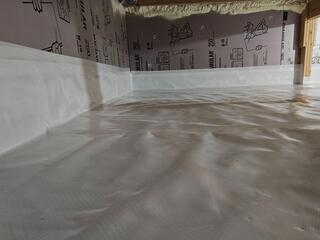 Musty Crawl Space Repaired in Osage, IA