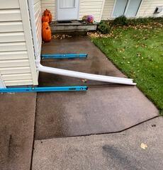 Sinking Walkway Lifted with PolyLevel in Isanti, MN