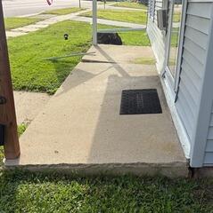Uneven Porch Leveled in Mauston, WI